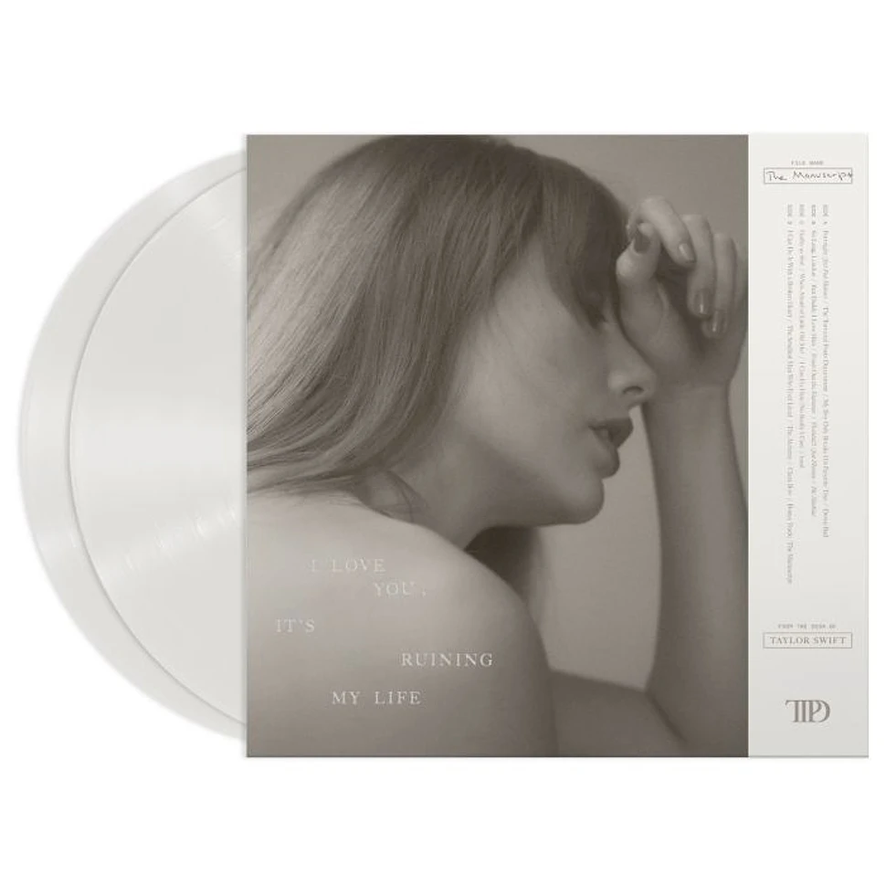 Taylor Swift - The Tortured Poets Department Standard Ghosted White / Ivory Vinyl Edition + Bonus-Track The Manuscript