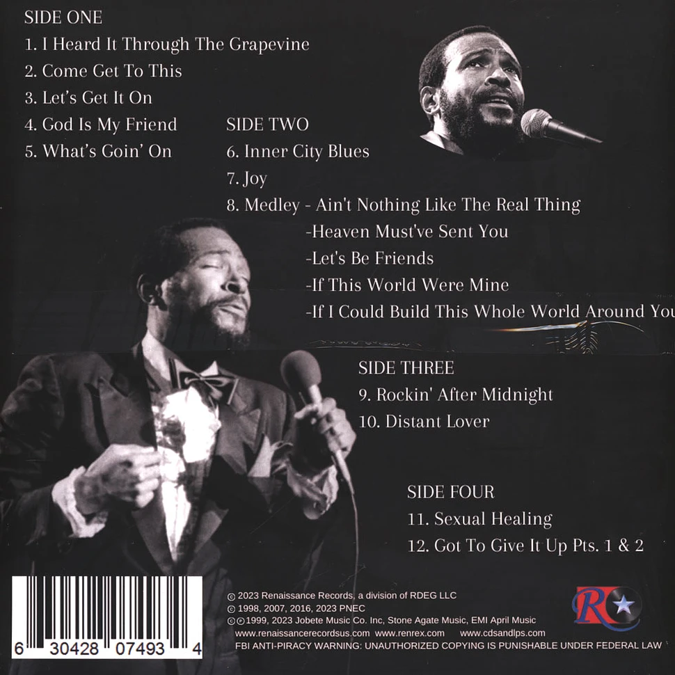 Marvin Gaye - Alive In America Gold Vinyl Edition