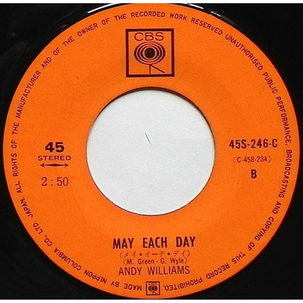 Andy Williams - Yesterday / May Each Day