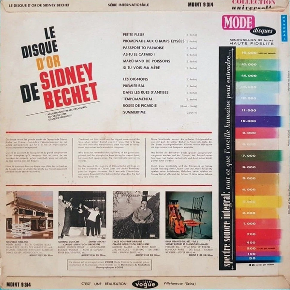 Sidney Bechet - Le Disque D'Or De Sidney Bechet