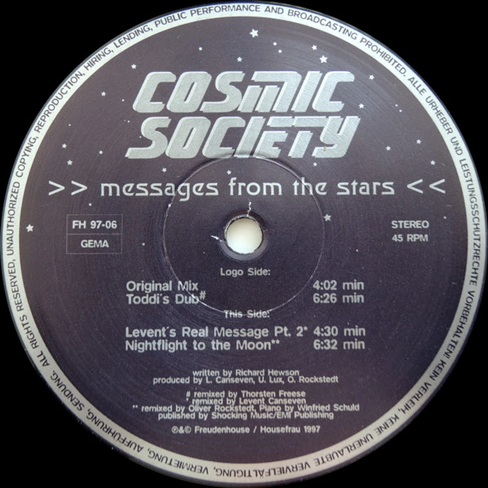 Cosmic Society - Messages From The Stars