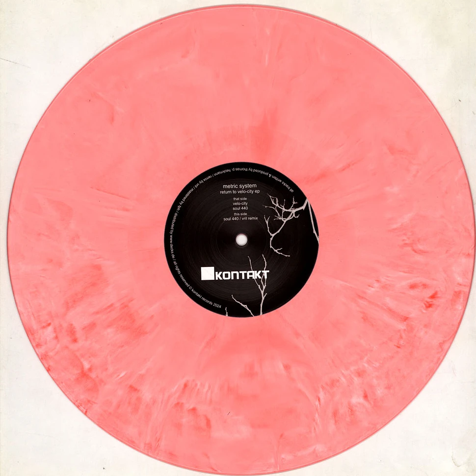 Metric System Aka Thomas P. Heckmann - Return To Velo-City Red White Marbled Vinyl Vinyl Edition