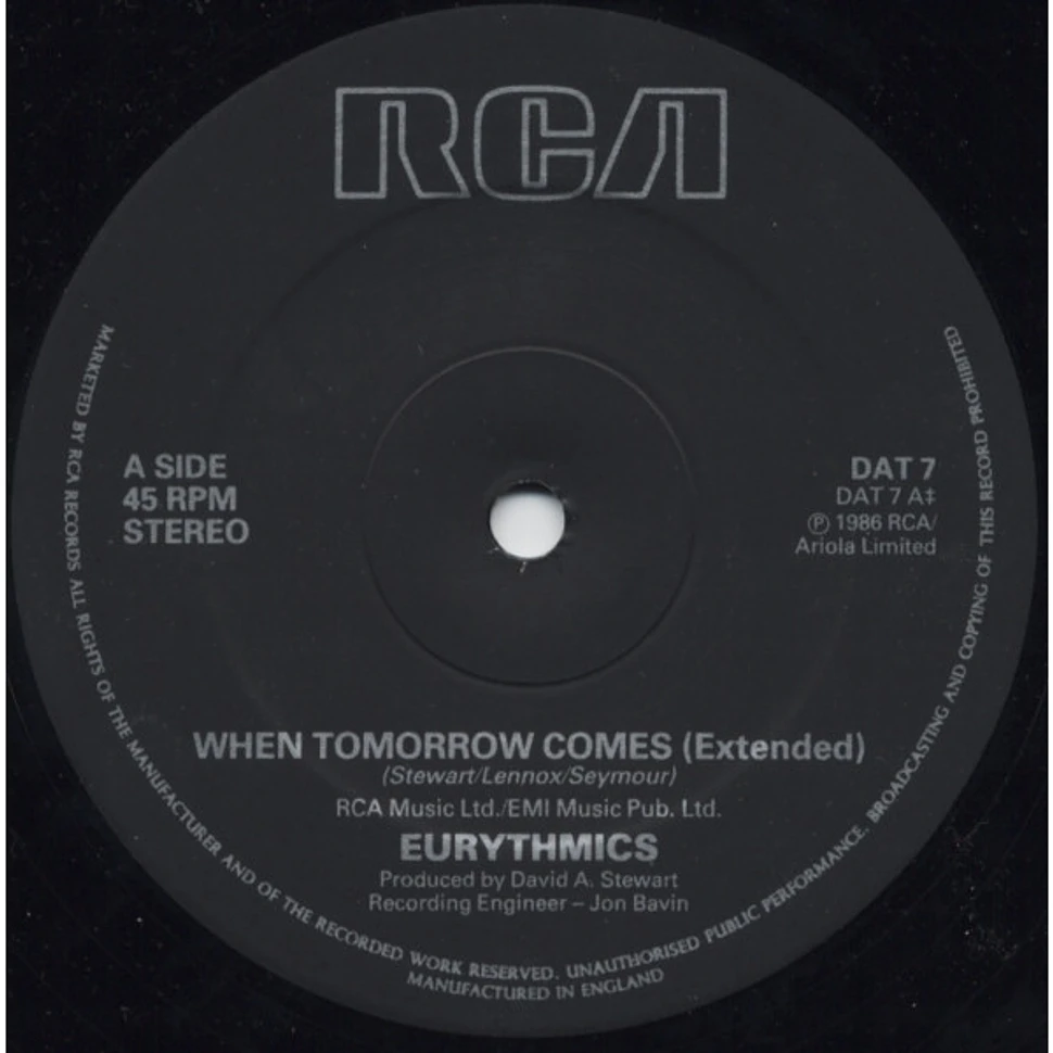 Eurythmics - When Tomorrow Comes