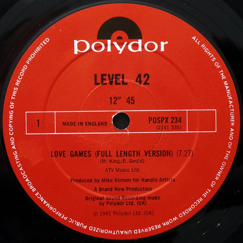 Level 42 - Love Games