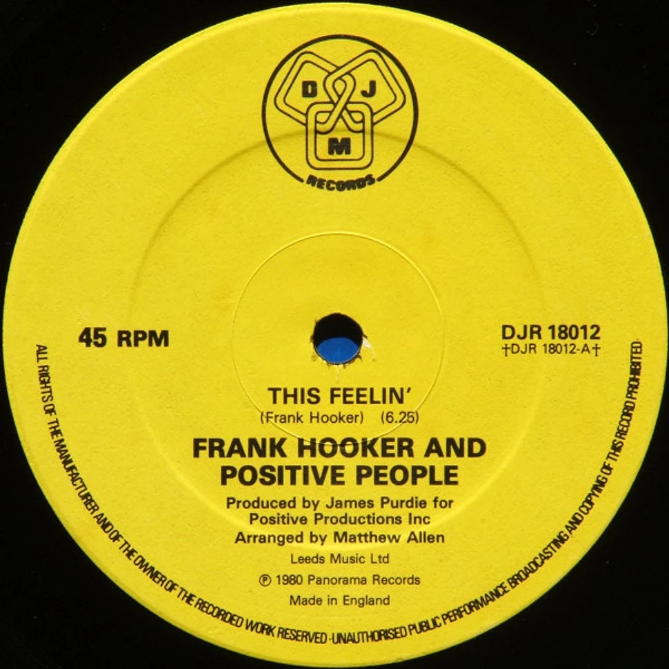 Frank Hooker & Positive People - This Feelin'