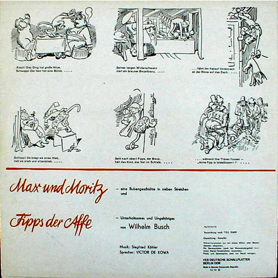 Wilhelm Busch - Max Und Moritz / Fipps Der Affe