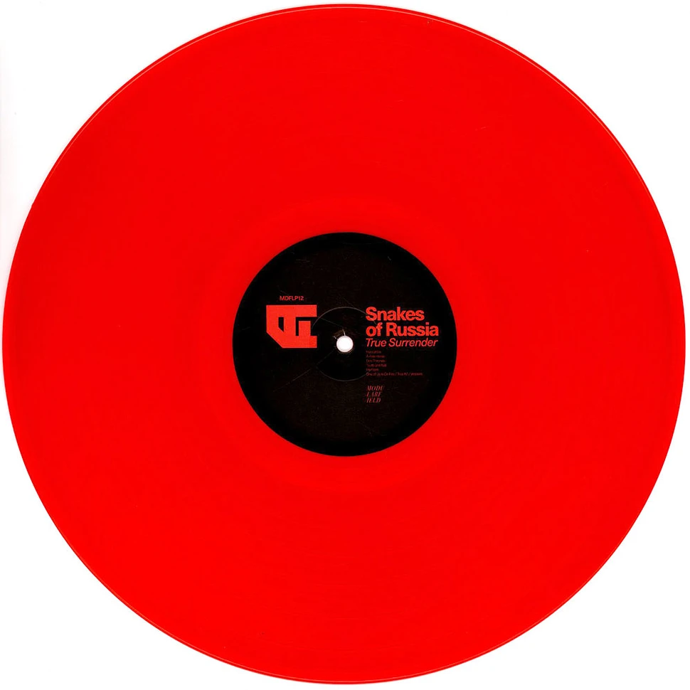 Snakes Of Russia - True Surrender Transparent Red Vinyl Edition.