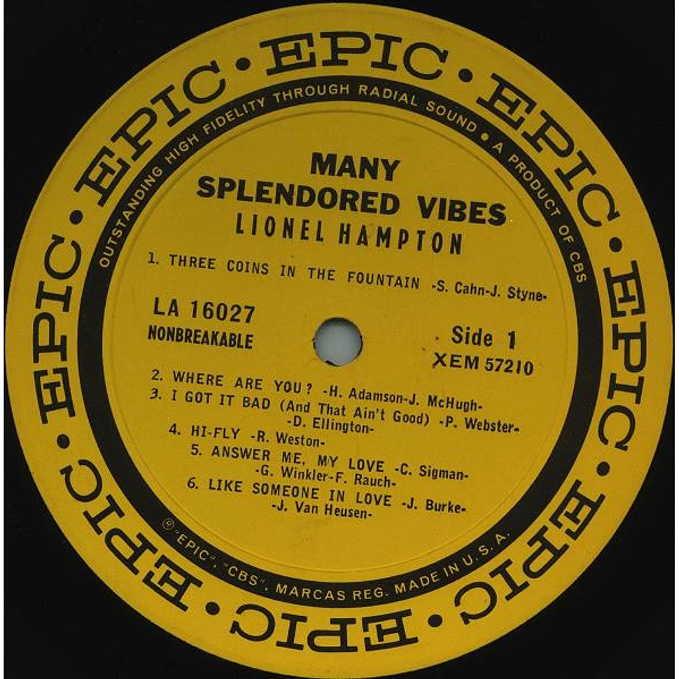 Lionel Hampton - Many Splendored Vibes