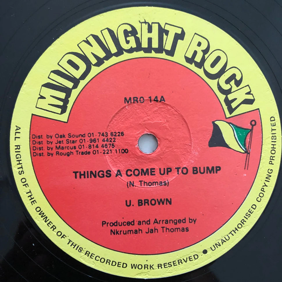 U Brown / Jah Thomas & The Roots Radics - Things A Come Up To Bump / To The Bridge