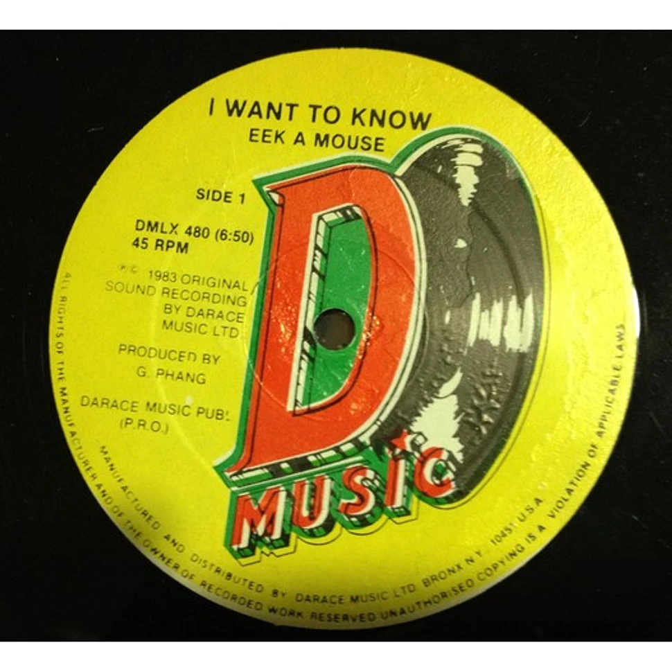 Eek-A-Mouse - I Want To Know