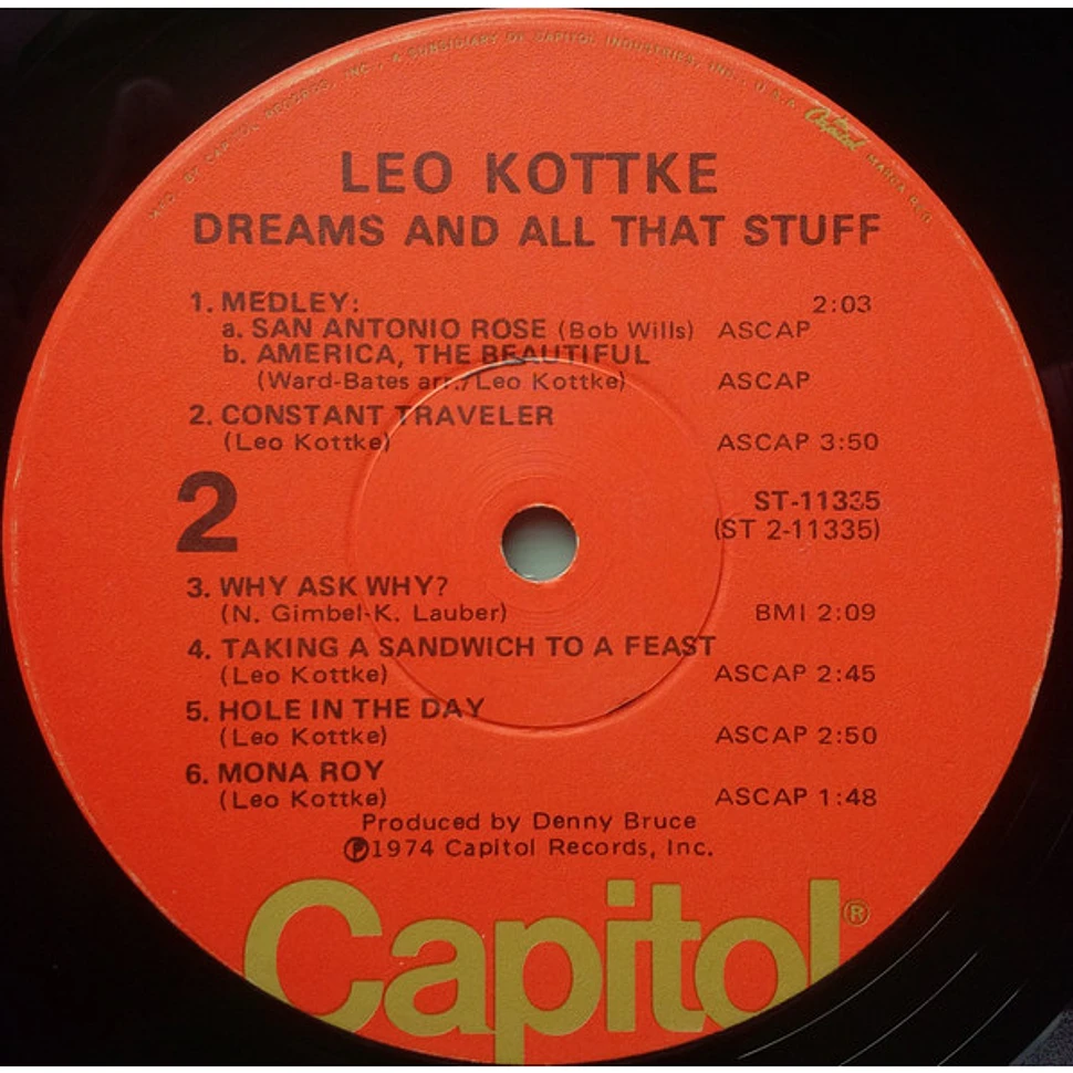 Leo Kottke - Dreams And All That Stuff