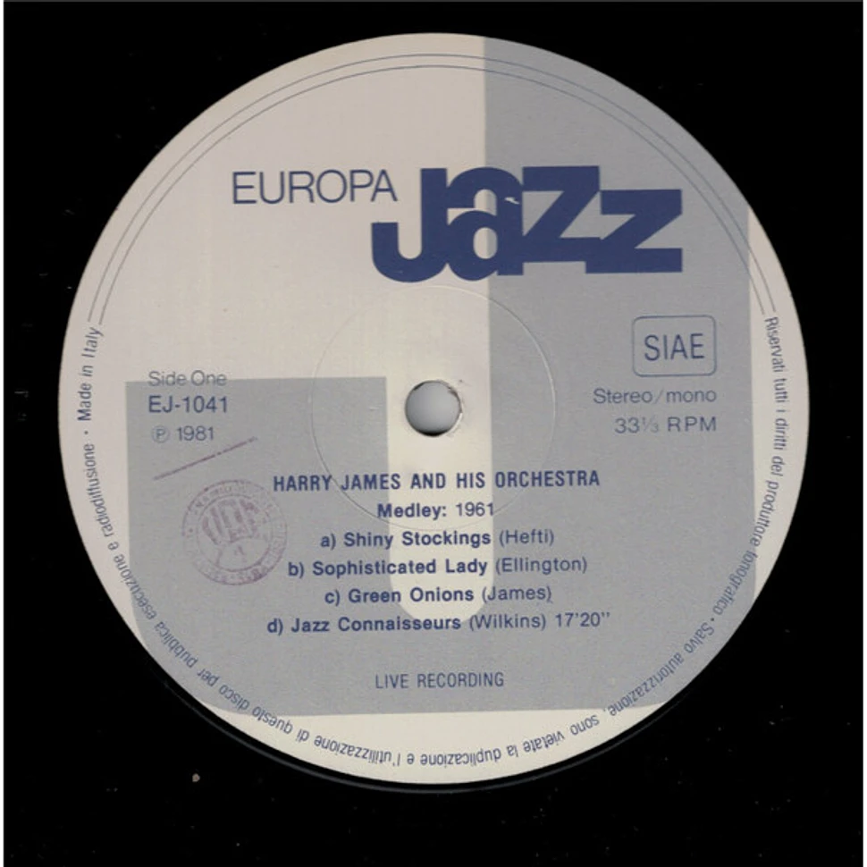 Harry James , Buddy Rich, Woody Herman - Europa Jazz