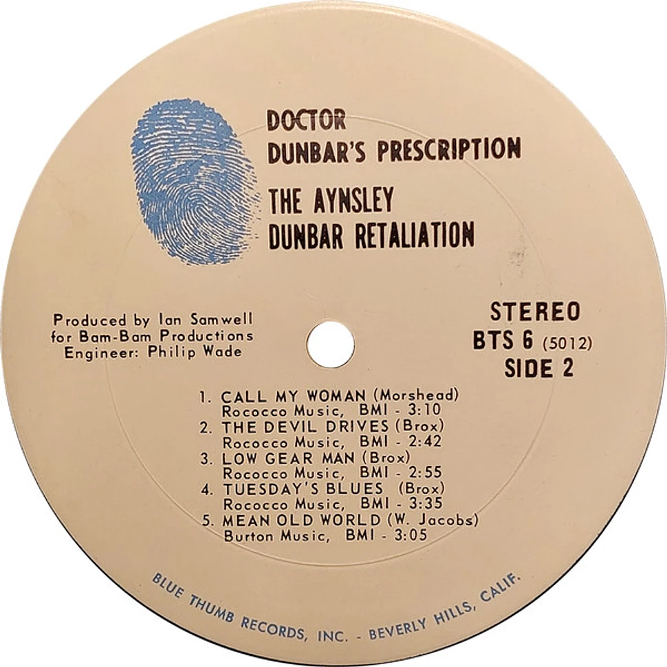 The Aynsley Dunbar Retaliation - Doctor Dunbar's Prescription