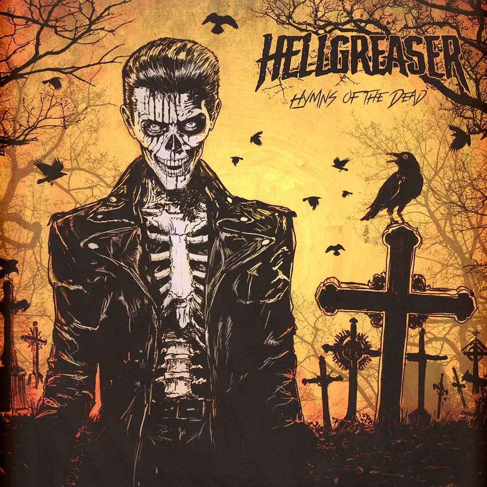 Hellgreaser - Hymns Of The Dead Blue-White Inside Vinyl Edition