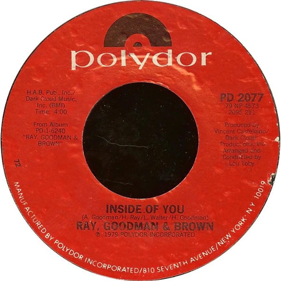 Ray, Goodman & Brown - Inside Of You