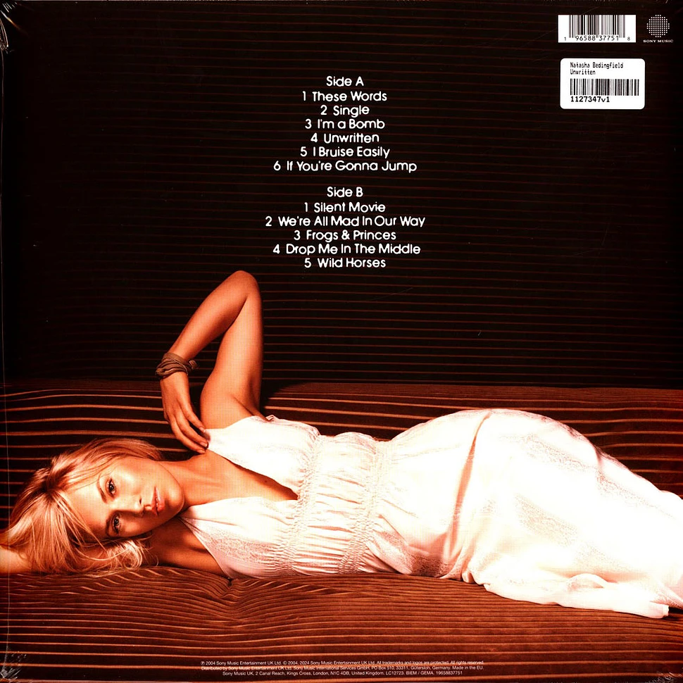 Natasha Bedingfield - Unwritten - Vinyl LP - 2024 - EU