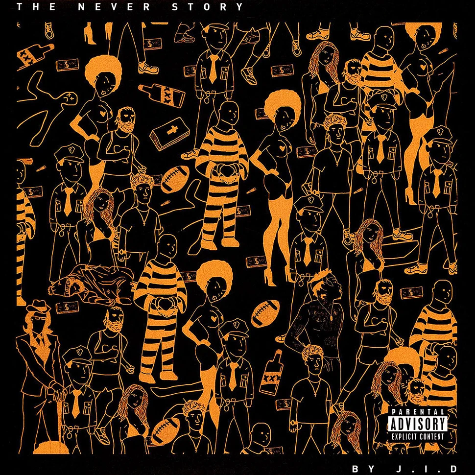 J.I.D - The Never Story Limited Orange Vinyl Edition