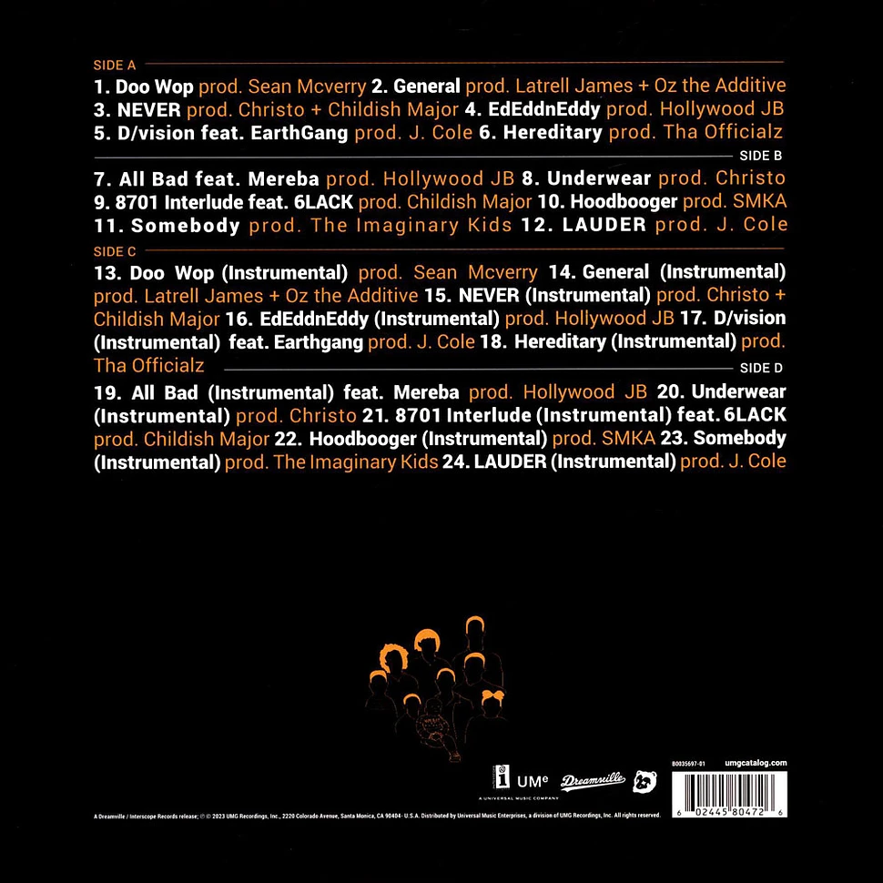 J.I.D - The Never Story Limited Orange Vinyl Edition