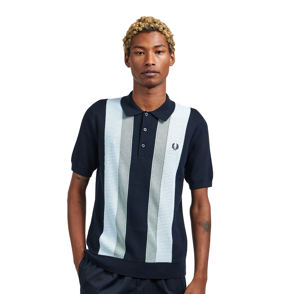 Fred Perry - Textured Stripe Knitted Shirt