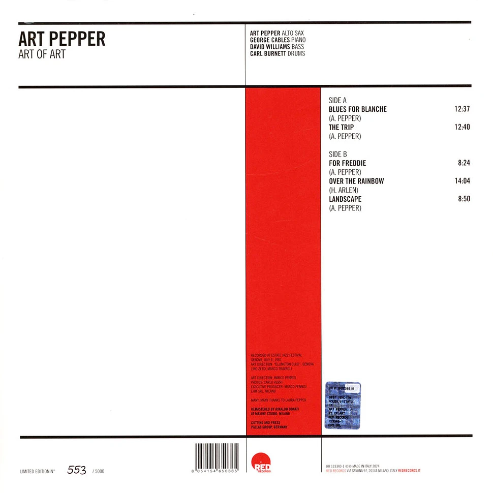 Art Pepper - Art Of Art