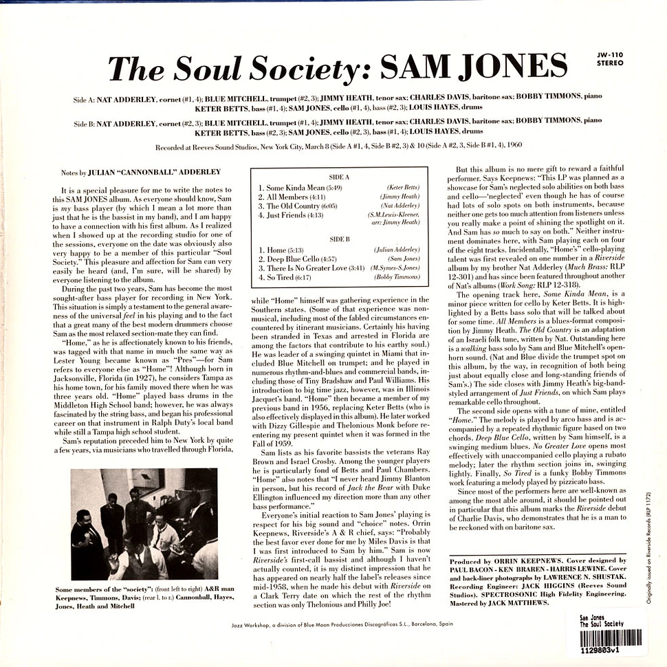 Sam Jones - The Soul Society