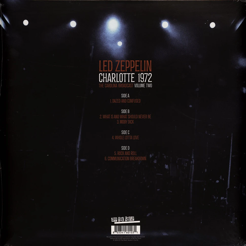 Led Zeppelin - Charlotte 1972 Vol.2 White Vinyl Edition