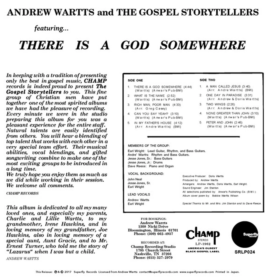 Andrew Wartts And The Gospel Storytellers - There Is A God Somewhere