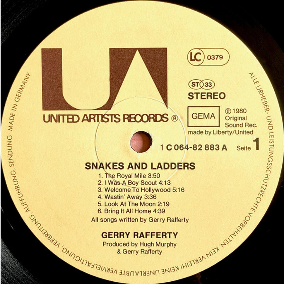 Gerry Rafferty - Snakes And Ladders