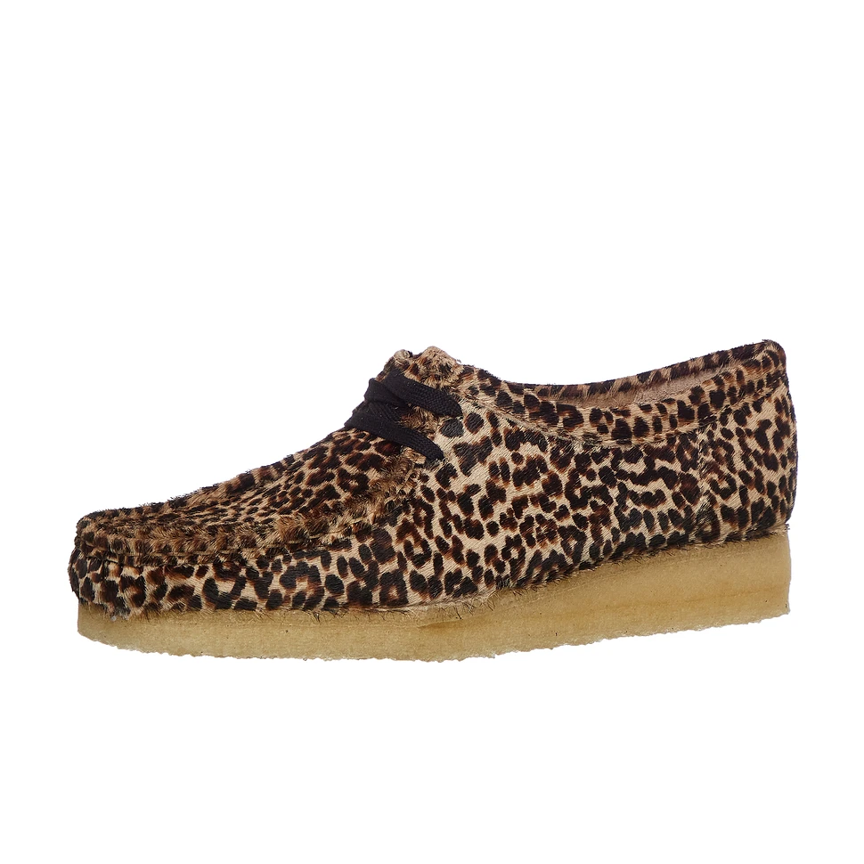 国内配送 CLARKS WMNS WALLABEE LEOPARD PRINT Clarks Originals Women's Wallacraft Bee Leopard Print Combi