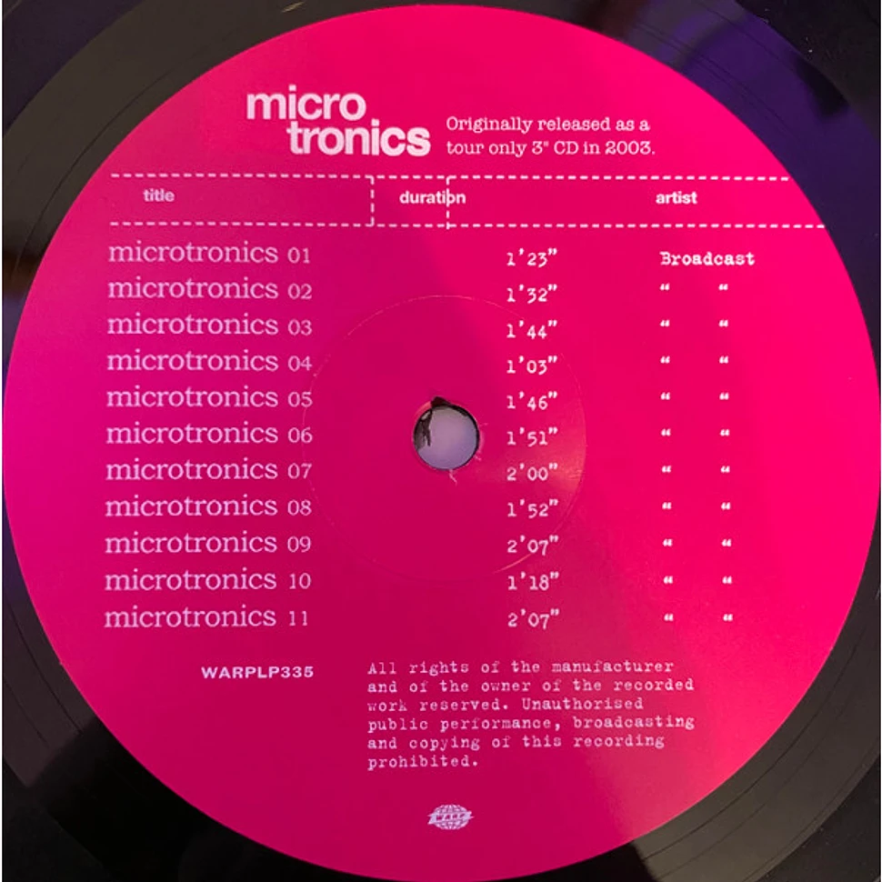 Broadcast - Microtronics - Volumes 1 & 2