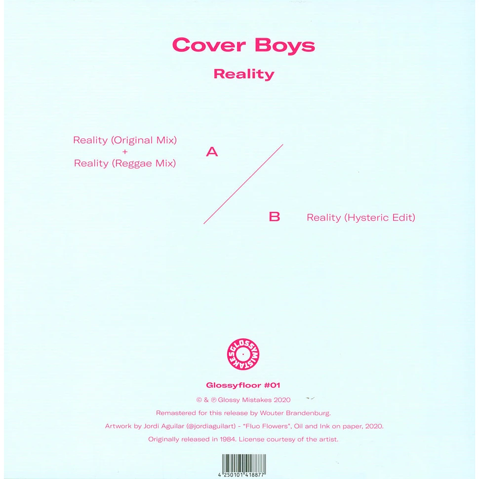 Cover Boys - Reality 2024 Repress