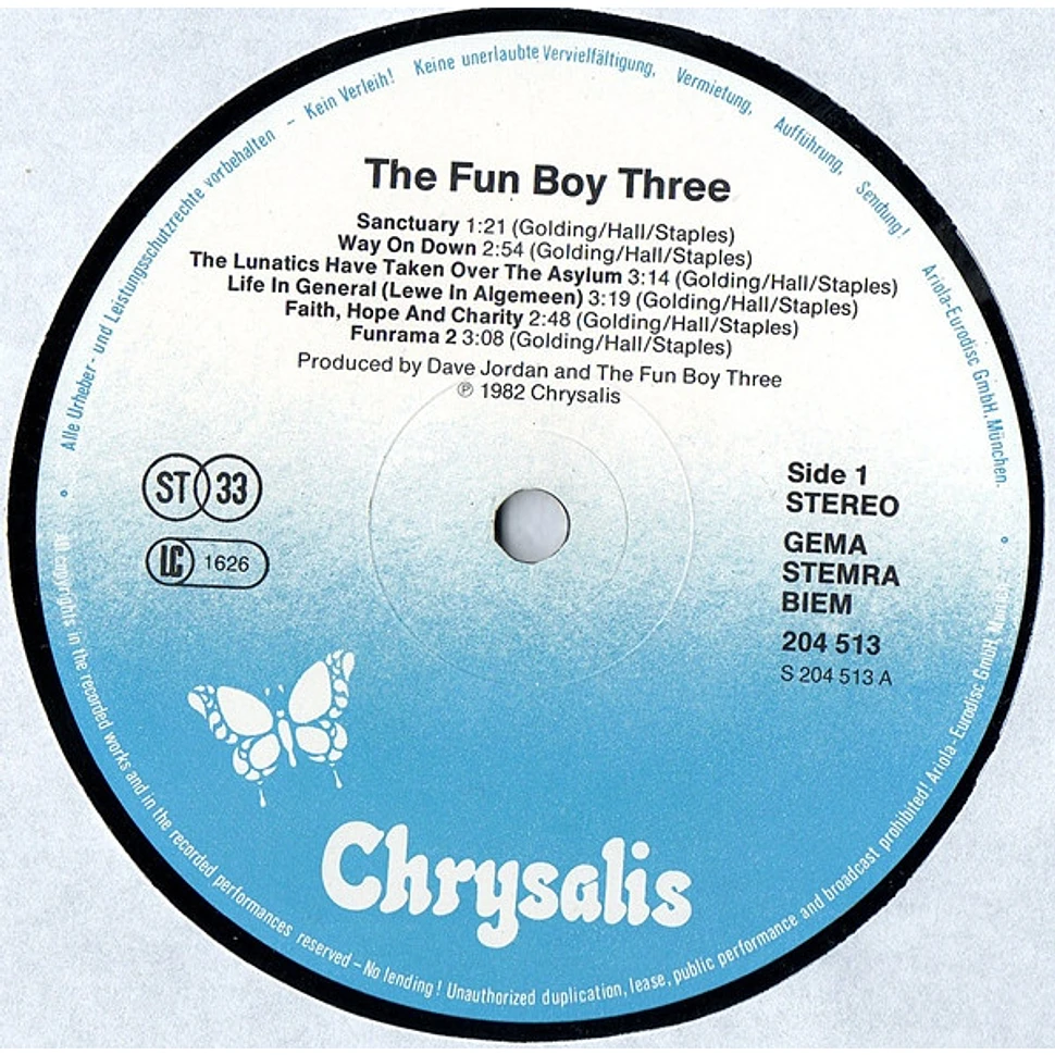 Fun Boy Three - The Fun Boy Three