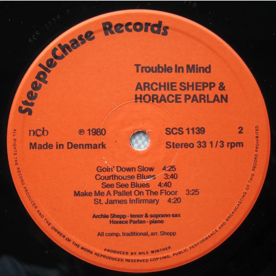 Archie Shepp & Horace Parlan - Trouble In Mind