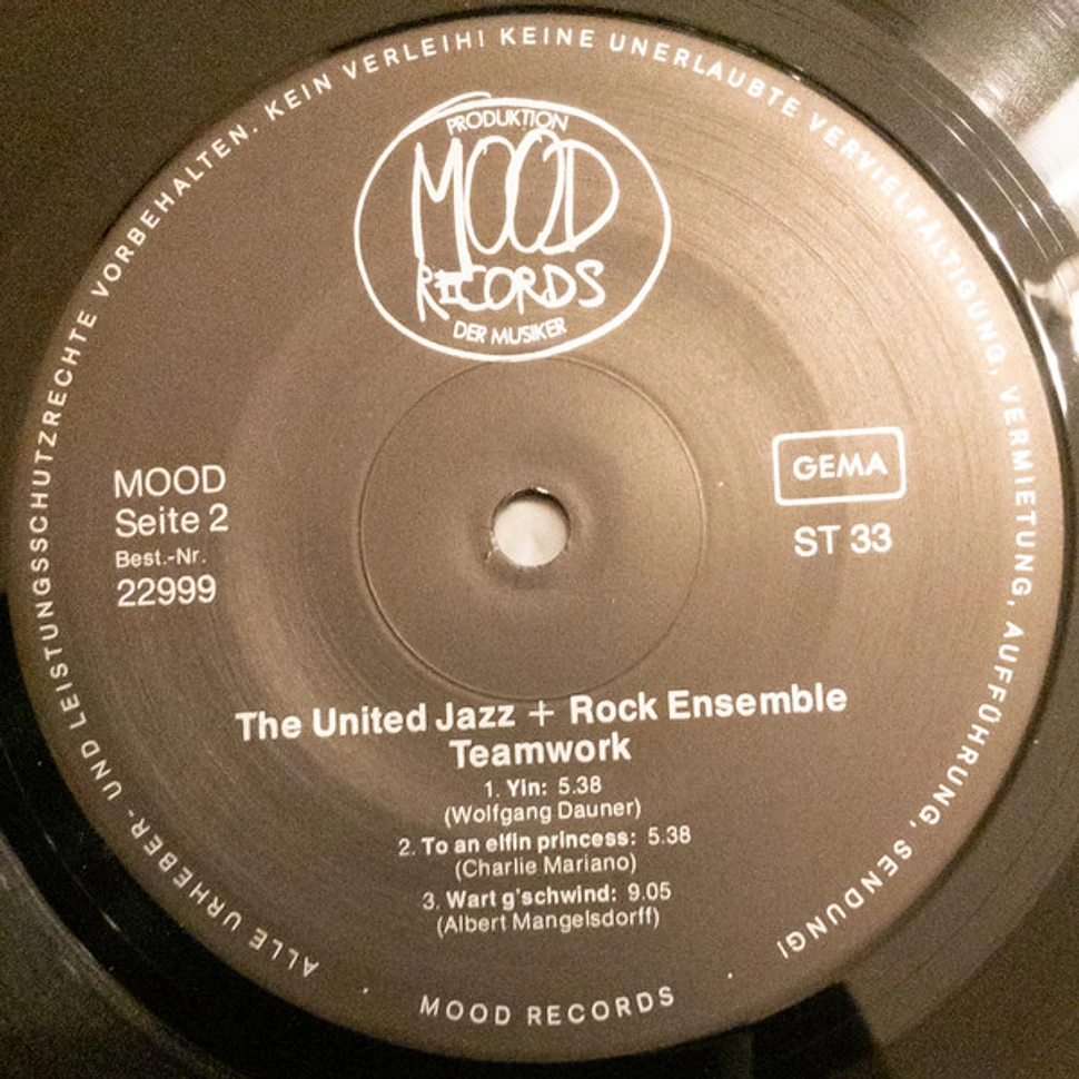 The United Jazz+Rock Ensemble - Teamwork