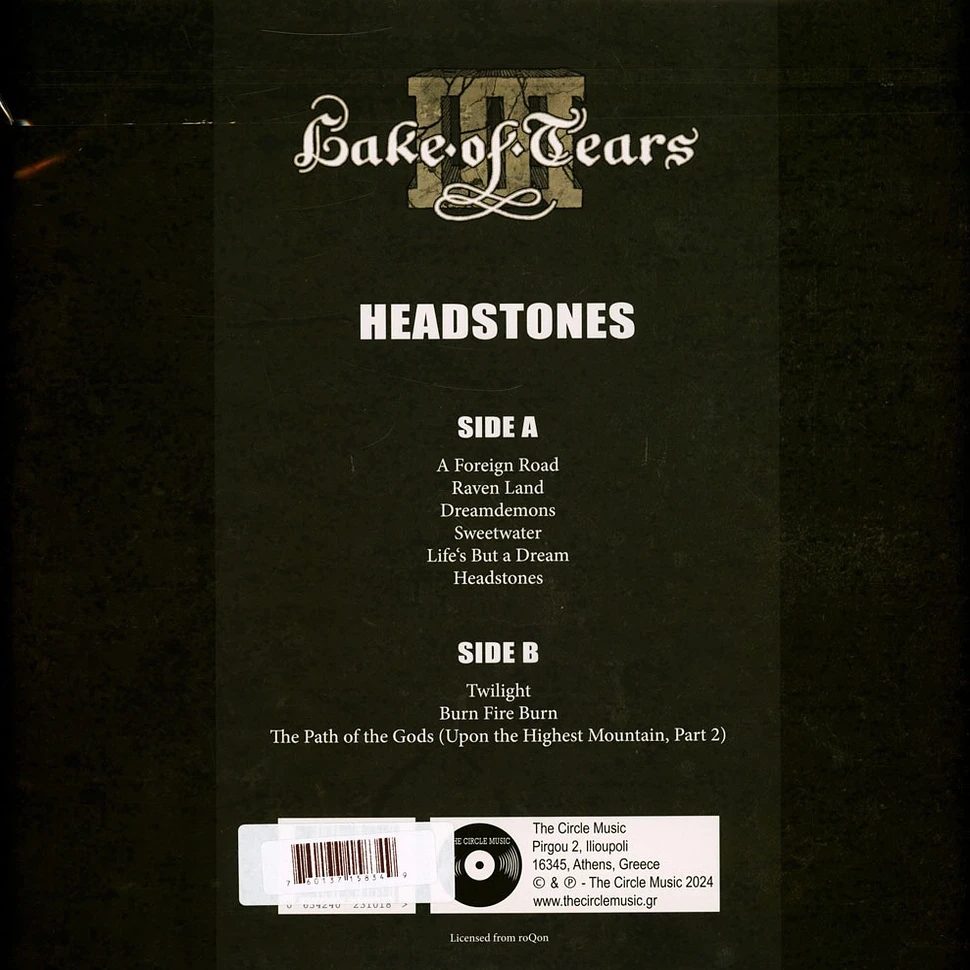 Lake Of Tears - Headstones Random Colored Vinyl Edition