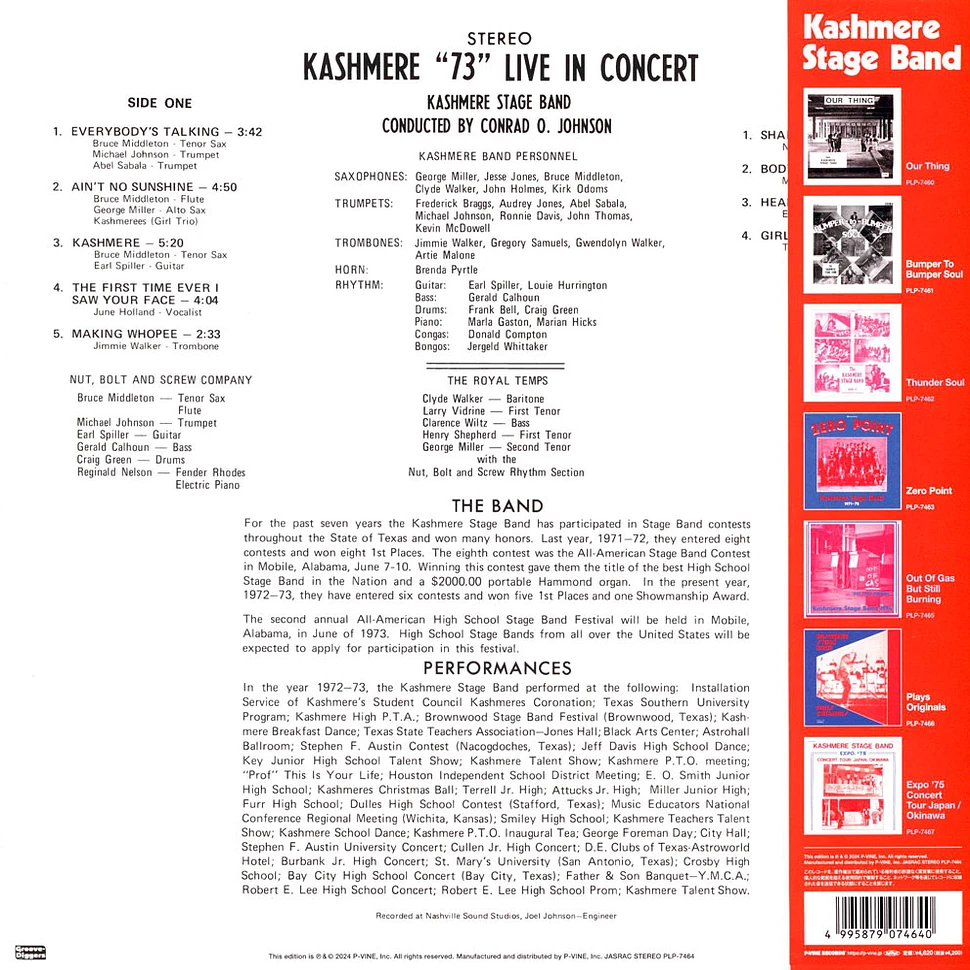 Kashmere Stage Band - Kashmere 73 Live In Concert