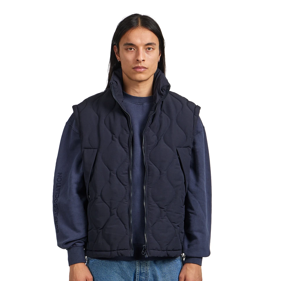 New Amsterdam Surf Association - Detachable Sleeves Quilted Jacket