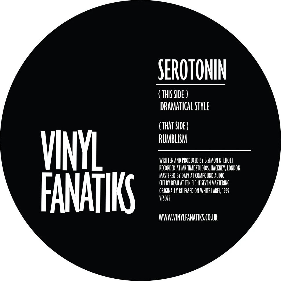 Serotonin AKA Krome & Time - Dramatical Style / Rumblism 2024 Repress Edition