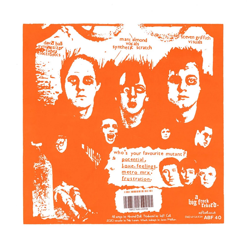 Soft Cell - Mutant Moments E.P. Remastered Orange Vinyl Edition