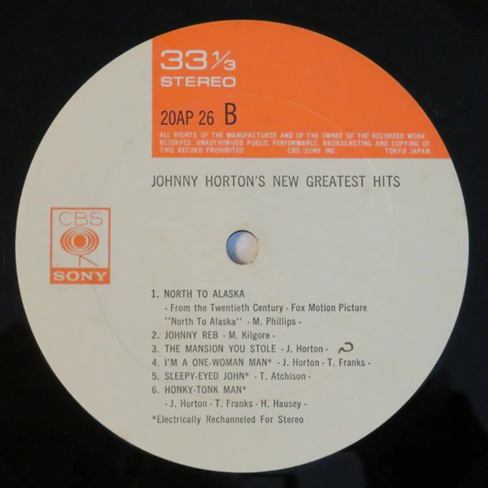 Johnny Horton - Johnny Horton's New Greatest Hits