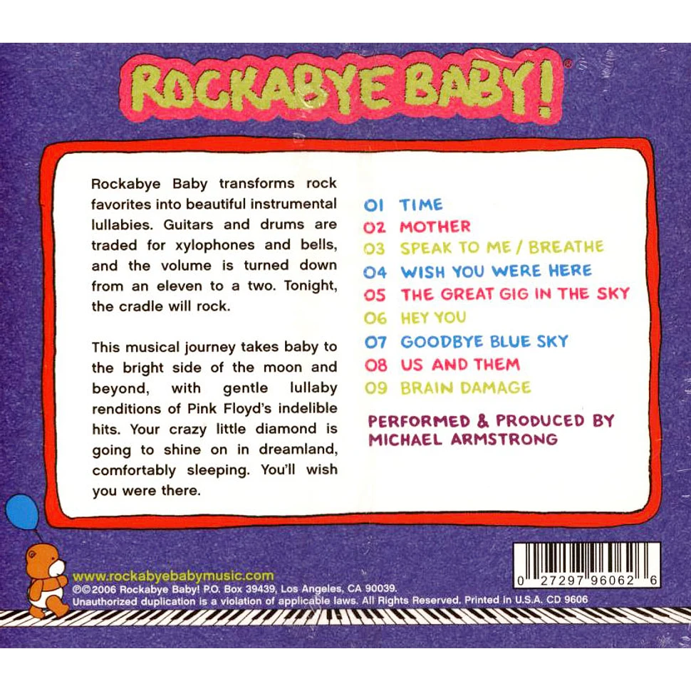 Rockabye Baby! - Lullaby Renditions Of Pink Floyd