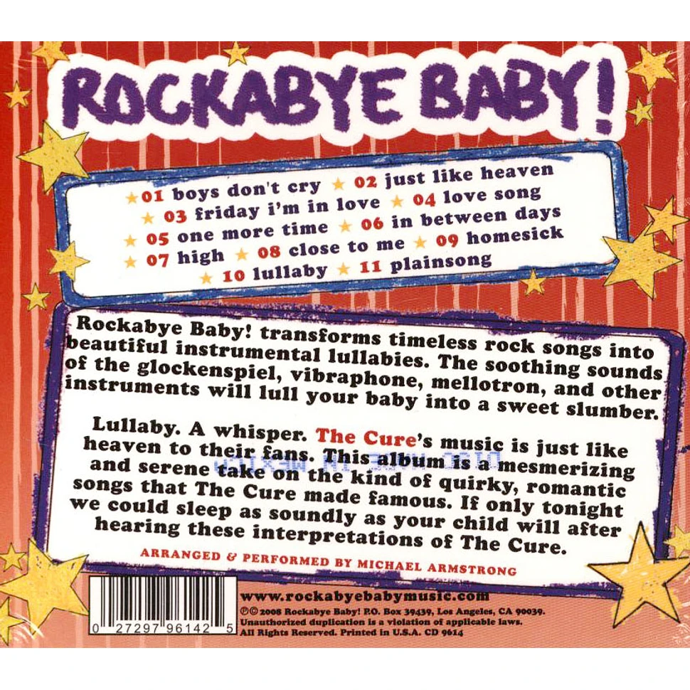 Rockabye Baby! - Lullaby Renditions Of The Cure