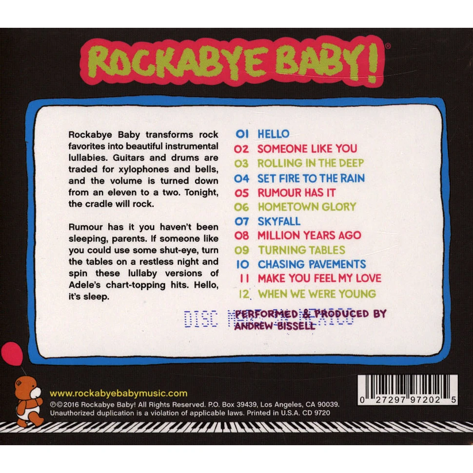 Rockabye Baby! - Lullaby Renditions Of Adele