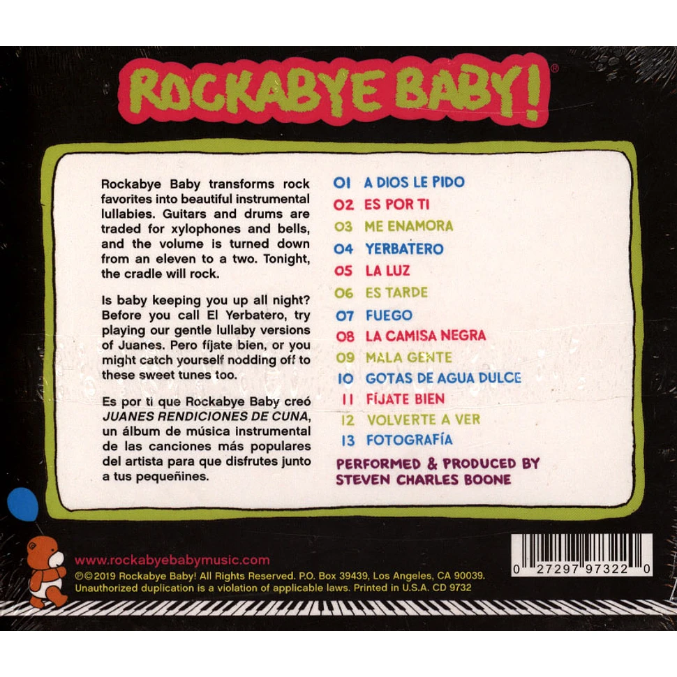 Rockabye Baby! - Lullaby Renditions Of Juanes