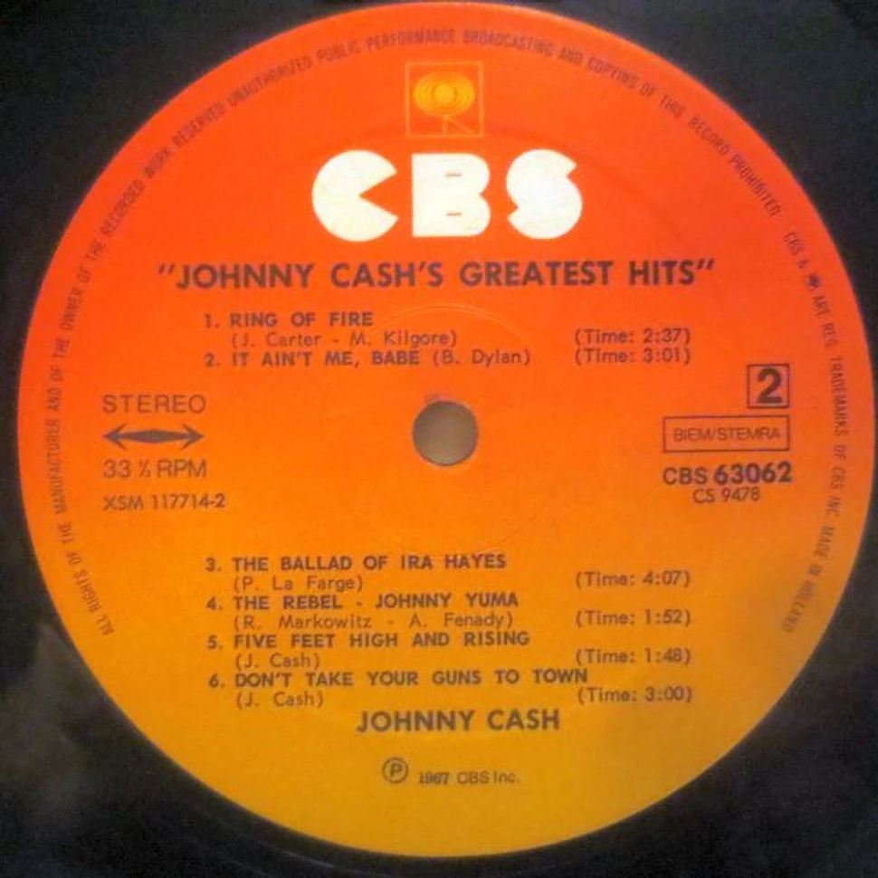 Johnny Cash - Greatest Hits Volume 1