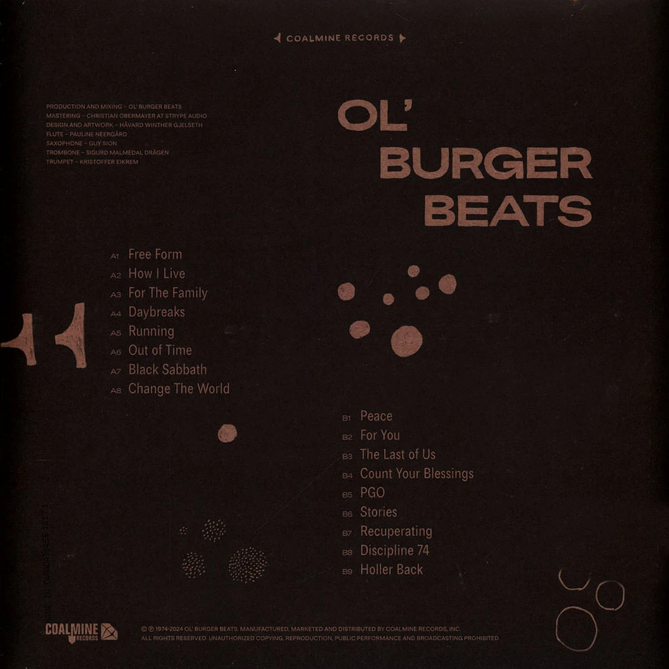 Ol' Burger Beats - 74: Out Of Time Instrumentals HHV Exclusive Black Vinyl Edition