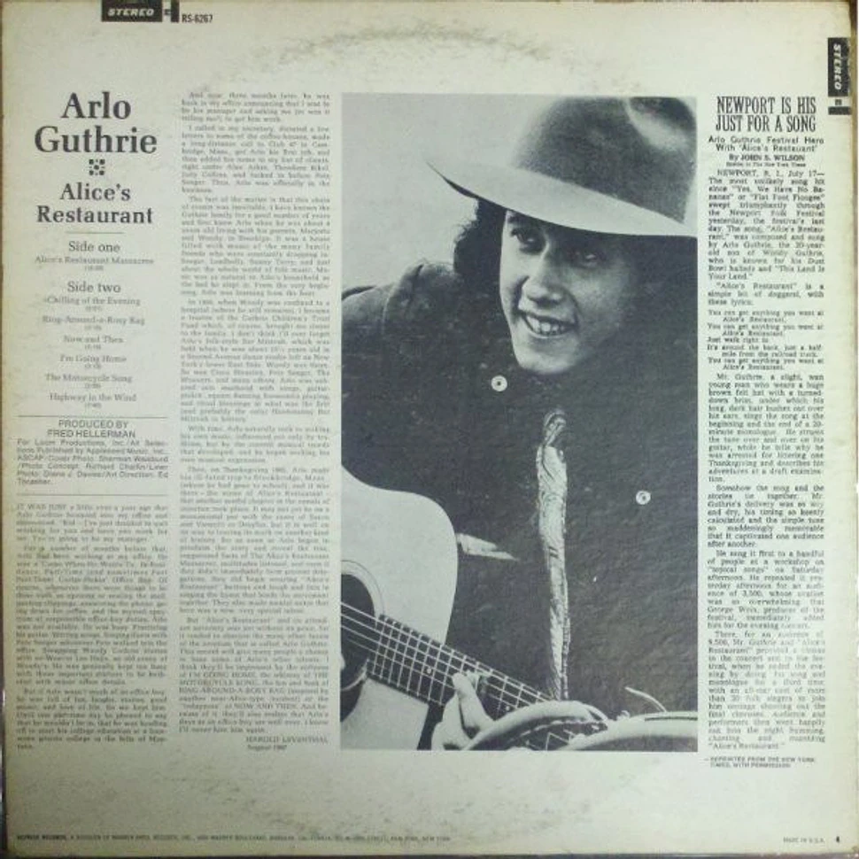 Arlo Guthrie - Alice's Restaurant