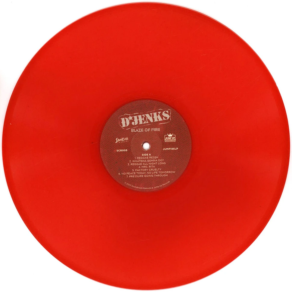 D'Jenks - Blaze Of Fire Expanded Red Vinyl Edtion