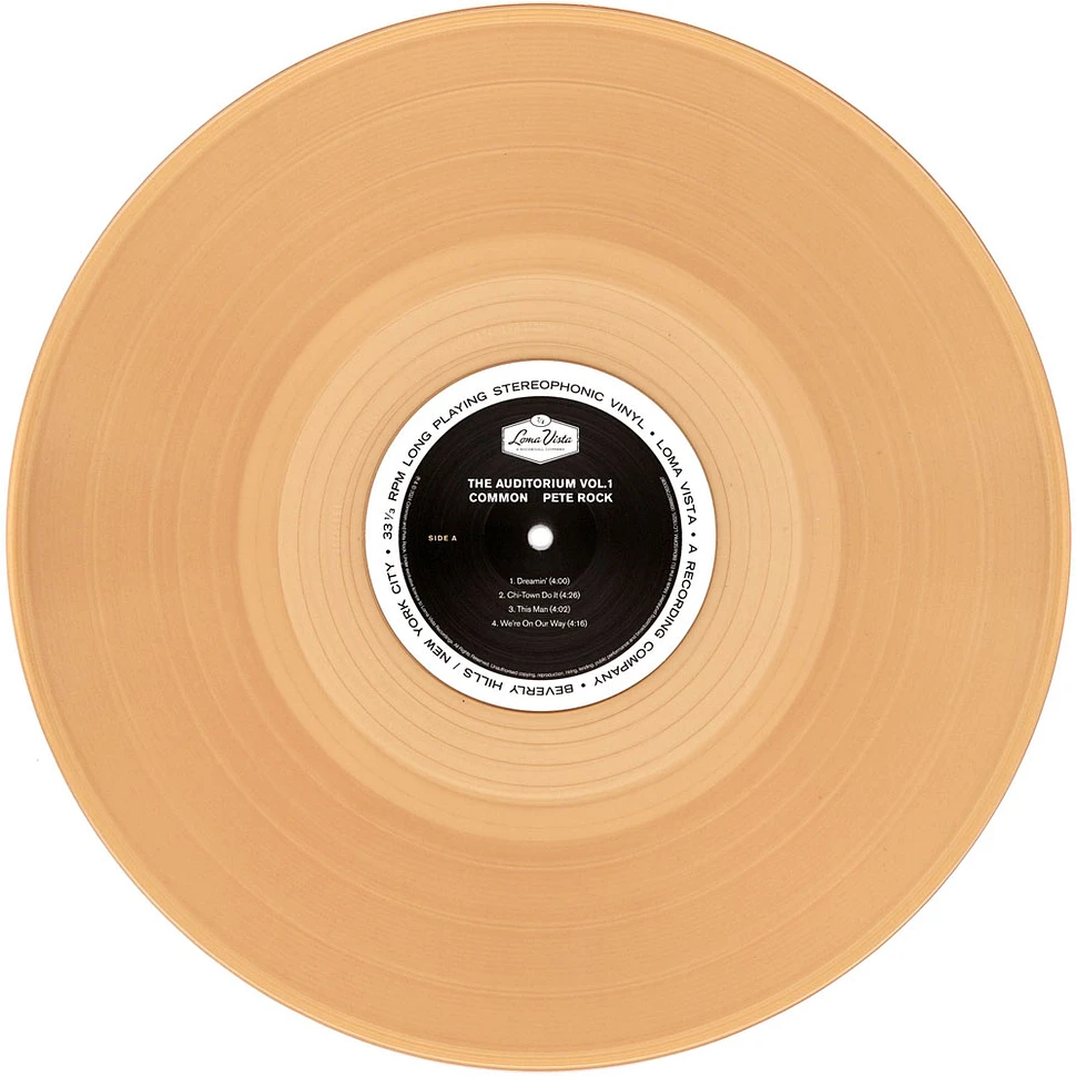 Common & Pete Rock - The Auditorium Volume 1 Tan Colored Vinyl Edition