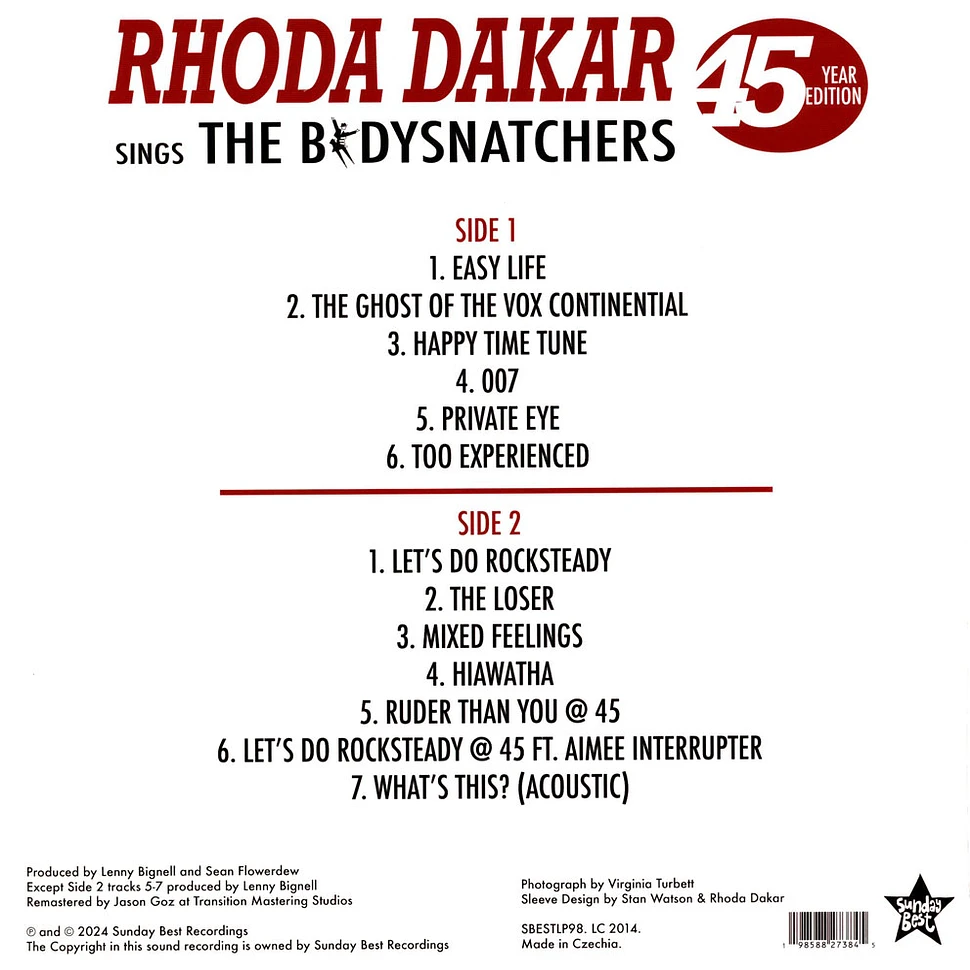 Rhoda Dakar - Rhoda Dakar Sings The Bodysnatchers 45 Year Edition